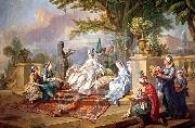 Charles-Amedee-Philippe van Loo Sultana Served by her Eunuchs Sweden oil painting artist